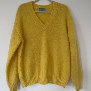 PRADA V-Neck Wool + Mohair Sweater